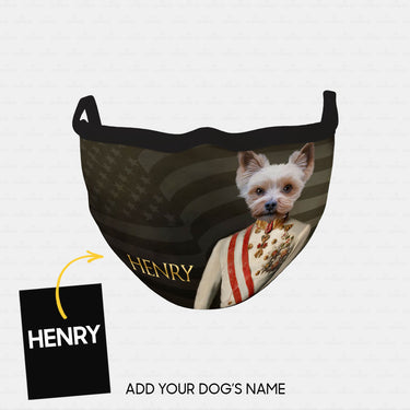 Personalized Dog Gift Idea - Royal Dog's Portrait 8 For Dog Lovers - Cloth Mask
